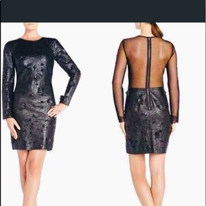 BCBGMaxAzria | Dresses | Bcbgmaxazria Jillea Meshback Fauxleather Dress |  Poshmark